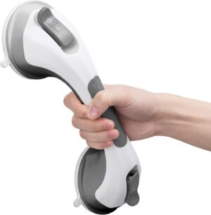 LEVERLOC Shower Grab Bar, 12 Inch S...