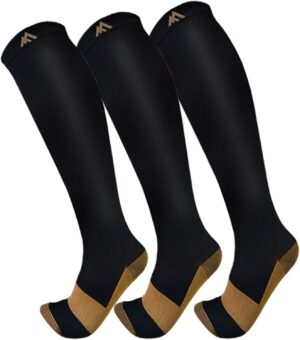 FuelMeFoot 3 Pack Copper Compressio...
