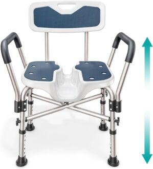 Shower Chair U-Shape Seat (450lb) H...
