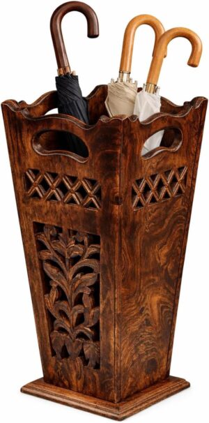 Antique Wooden Umbrella Stand &...