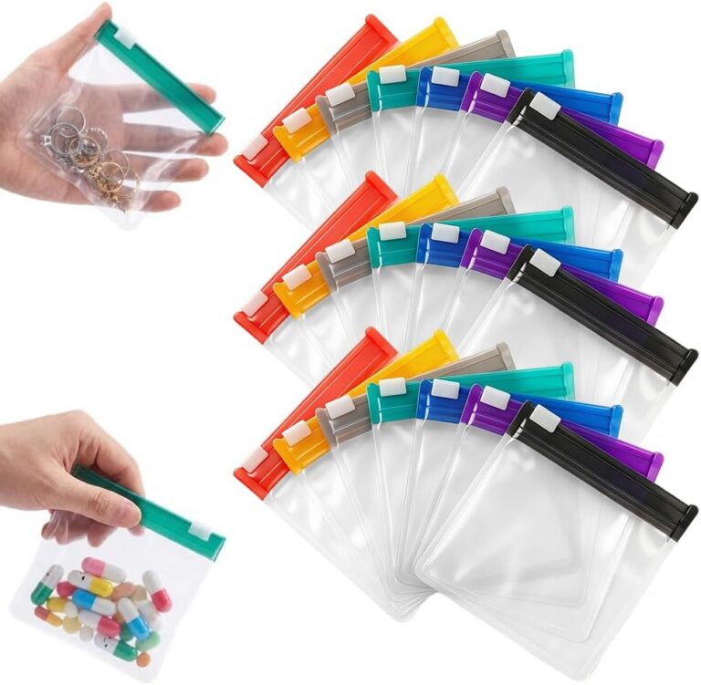 Self-Sealing Zipper Medicine Bags, 2026 Waterproof Pill Pouch Set, Reusable Travel Pills Organizer for Medicine or Vitamins, Small Bags for Daily Use(21pcs)