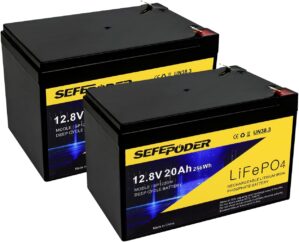 SEFEPODER 12V 20Ah Lithium LiFePO4 ...