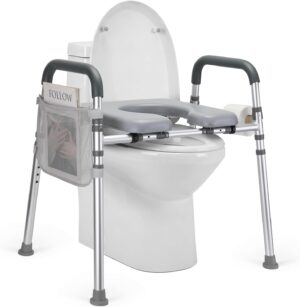 Raised Toilet Seat with Handles, To...