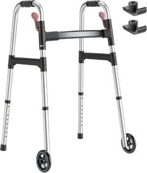 Walkers for Seniors, One-Hand Foldi...