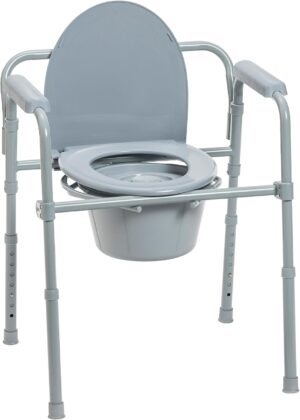 Drive Medical Folding Steel Bedside...