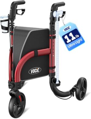 VOCIC 3 Wheel Walkers for Seniors, ...
