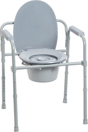 Drive Medical Folding Steel Bedside...
