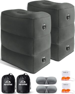 Inflatable Travel Foot Rest Pillow,...