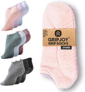 Gripjoy Grip Socks 3-Pack, Non Slip...
