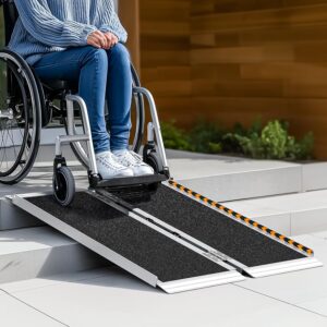 Portable Wheelchair Ramp 3FT, Non-S...