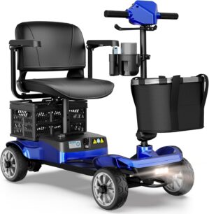 Foldable 4-Wheel Mobility Scooter f...