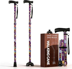 Floral Canes for Women Folding Cane...