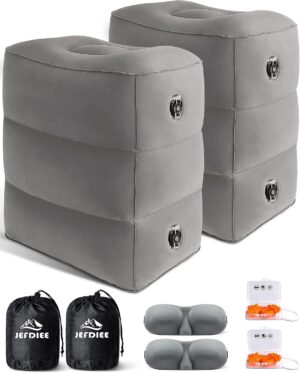 Inflatable Travel Foot Rest Pillow,...