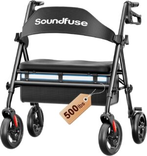 soundfuse Foldable Bariatric Walker...