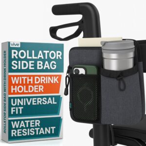 Vive Rollator Bag with Cup Holder &...