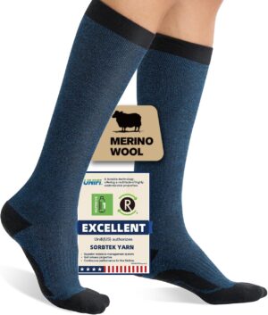 Merino Wool Compression Socks for W...