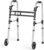 Loyoda Folding Walkers for Seniors，Medical Bariatric Walker Lightweight 5” Front Wheel Walker Height and Width Adjustable Aluminum Standard Walker for Handicap