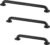 Stardrix Grab Bar Bundle for ADA Compliance, Matte Black Stainless Steel Grab Bar Set for Commercial and Residential Restrooms, 1.5″ Diameter – 18″, 36″, 42″ – Pack of 3