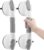 TAILI Grab Bars for Bathtubs and Showers,2 Pack Shower Handles for Elderly Suction,Maximum 330lbs,Shower Grab Bar with Upgraded Rubber Suction Cups,Safety Grip for Senior, No Drilling Removable,Grey