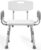 HOMLAND Shower Chair for Inside Shower with Arms and Back, 500 lbs Heavy Duty Shower Seat for Bathtub, Height Adjustable Safety Bath Seat for Elderly, Adults, Handicap and Disabled, White
