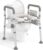 HOMLAND Raised Toilet Seat with Handles, Toilet Seat Riser for Seniors with Adjustable Height & Width, 300lb Handicap Elevated Toilet Seat for Elderly, Pregnant, Fit Any Toilet