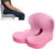 Orthopedic Seat Cushion – L-Shaped Lumbar Support Memory Foam Comfort for Long Sitting, Ergonomic Support for Office Chair, Wheelchair, Car & Travel (1, Pink)