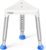 Space-Saving Triangular Shower Chair for Inside Shower, FSA/HSA Eligible 400 lbs Adjustable Shower Stool for Elderly and Disabled, Non-Slip Bathtub Chair with Stable-Bracing, Tool-Free Assembly, White