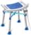 Loyoda FSA/HSA Eligible Heavy Duty Shower Chair for Inside Shower, 500lb Weight Capacity, Height-Adjustable Shower Bench with Padded Seat, Shower Stool Suitable for Elderly and Disabled