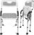 Vive Shower Chair for Elderly and Disabled – Folding Seat with Arms and Back – Foldable Bathroom Chairs for Sitting, Inside Shower – Portable for Travel – Fold Down, Collapsible, Compact & Comfortable