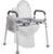 Raised Toilet Seat with Handles, Toilet Seat Risers for Seniors with Adjustable Height & Width, Elevated Toilet Seat for Elderly, Handicap, Pregnant, Handicap Toilet Seat Fit Any Toilet Up to 500lbs