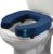 Lunderg Padded Toilet Seat Riser for Seniors – Adds 2 inches. Universal Fit – FIRM Raised Toilet Seat Cushion with High-Density Foam for Enhanced Comfort & Elevation. Post-Surgery Must have (Blue)