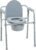 Drive Medical Folding Steel Bedside Commode Chair – Portable 3-in-1 Toilet Solution – Adjustable Height – 7.5 Qt Bucket Included – Durable Powder-Coated Steel Frame – Supports up to 350 Lb