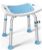 HOMLAND Shower Chair for Inside Shower, 400 lbs Adjustable Shower Stool with Suction Feet, Shower Seat for Inside Tub Bathroom Bench Bath Chair for Elderly and Disabled – Light Blue