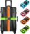 BILIONE 4 Pack Luggage Straps 79″ Long Belts Keep Suitcase Secure While Traveling, TSA Approved Add a Bag Premium Accessory for Travel Bag Closure (Blue+Orange+Rose Pink+Green)