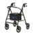 Medline Aluminum Rollator Walker, Burgundy, 300 lb. Weight Capacity, 8” Wheels, Adjustable Height Handle, Padded Seat & Backrest, Rolling Walker for Seniors and Mobility Impaired