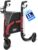 VOCIC 3 Wheel Walkers for Seniors, Z25 Foldable Rollator with 8″ All Terrain Tires, Cane Holder & Cup Holder, Lightweight Three Wheel Rolling Walker Height Adjustable, Supports 300 lbs