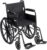 Drive Medical Silver Sport 1 Folding Transport Wheelchair – Lightweight Mobility Support – Full Armrests – Removable Swing-Away Footrests – Durable Steel Construction – Compact Folding Frame – Black