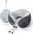SKYTRAX COMF® Premium Ergonomic Memory Foam Travel Neck Pillow, Washable Cooling Ice Silk Cover, Firm Neck Support for Airplane Long Flights & Pain Relief, with Portable Carry Case (Grey)