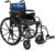 Invacare Wheelchair for Adult, Compact Folding Manual Wheel Chair with Flip-Back & Removable Desk-Length Arms, Fold-Down Backrest, Lightweight Design, Swing-Away Footrests, 300lb Weight Capacity