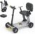 Paiseec L5 Mobility Scooter 32 lbs Ultra Lightweight, One-Step Folding Mobility Scooter, Electric Scooter with PAI Safety System, Airline Approved Mobility Scooter for Seniors (Grey, 30 Miles)