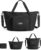 BAGSMART Foldable Travel Bag, 37L Expandable Personal Item Bag, Lightweight Travel Essentials for Women, Water Resistant Extra Carry on Bag, Black