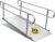 MAASTERS 10 Foot Handicap Ramp with Handrails – Loading Capacity 850 lb – for Wheelchairs, Scooters, Walkers – Non-Slip Surface