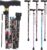 PARLORA Walking Cane for Women and Men, Collapsible, Lightweight, Sleek, Foldable Folding Cane | Walking Sticks for Seniors & Adults with Comfortable T-Handle