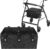 Under Seat Rollator Bags, Four Wheel Drive Walker Basket, Reusable Walker Bags for Rolling Walker, Rollator Basket Accessory for Women Men Seniors, Storage Ipad, Books, and Fssentials