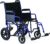 Medline Heavy Duty Transport Chair supports up to 500 lbs., Bariatric Transport Wheelchair, 22″ x 18″ seat, Blue Frame
