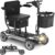 Foldable Mobility Scooter for Adults&Seniors – 43lb Lightweight Portable Motorized Scooters Airport Approved, 4 Wheel Travel Mobility Scooter w/Removable Battery, Dual Basket, 300lb Capacity, Silver