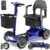Lightweight Mobility Scooter for Seniors & Adults – Airline & Cruise Approved, 45lb Portable Motorized Scooters with Removable Battery for 12.4 Miles Range, Pneumatic Tires, 330lb Capacity, Blue