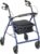 Drive Medical Aluminum Rollator Walker – Fold Up – Padded Seat – 6 Inch Wheels – Lightweight Portable Design – Indoor Outdoor Mobility Aid – Blue