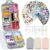 3 Pack 14 Grids Travel Pill Organizer Box with 415-Pcs Medicine Name Labels – Pocket Daily Pharmacy Case Container Kit – Travel Medication Holder Dispenser for Fish Oil Vitamin Supplement Storage