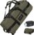 STOVER 45/80/100L Rolling Duffel Bag with Wheels, X-Large Durable Travel Duffle + Toiletry Bag, Heavy Duty, Packable with Shoulder Straps- Use as Luggage or Backpack, Men/Women (Green)